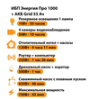 ИБП для котла Энергия Про 1000 + Аккумулятор Grid 55 Ah 12 v (700Вт - 43мин) - ИБП и АКБ - ИБП для котлов - Магазин электрооборудования для дома ТурбоВольт